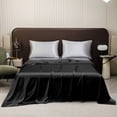 thumbnail image 1 of Tarmeek Solid Color Pure Silk Fitted Sheet Queen Size 66.9"x90.6" - Soft & Breathable Bed Sheet with Deep Pockets, Easy Fit, Cooling & Comfortable, for Bedroom Use, 1 of 6
