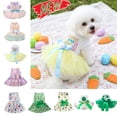 thumbnail image 1 of Tarmeek St Patricks Day Decorations Cat Dog Clothes, Cat & Dog Holiday Outfits, Multi-Layer Mesh Skirt, Available in S-XL Sizes Cat Dog Clothes for St Patricks Day Decor, 1 of 7
