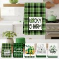 thumbnail image 1 of Tarmeek St Patricks Day Decorations Towel, 18x26 Inch Green Clover Print Dish Drying Towel, Super Soft and Highly Absorbent, St Patricks Day Home Decor, 1 of 7