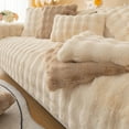 thumbnail image 1 of Tarmeek Super Soft Velvet Quilted Sofa Couch Covers Non-Slip Sectional Couch Cover Leaf Pattern Plush Sofa Cover Slipcover Furniture Protector for Pets Kids Children Dog Cat 70x210CM, 1 of 8