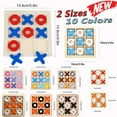 thumbnail image 1 of Tarmeek Tic Tac Toe Board Game for 3 4 5 Year Old Kids, Wooden Montessori educational Toys Family Interactive Game Christmas Birthday Presents for Boys Girls Age 5 6 7 Years Old, 1 of 4