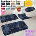 thumbnail image 1 of Tarmeek Toilet Rug Set 4Pcs, Flocked Bath Mat with Toilet Lid Cover and Toilet Rugs U-Shaped, Non-Slip Absorbent Bathroom Carpet, Dry Quickly, Machine Washable, Non-Slip Toilet Bath Mat, 1 of 8