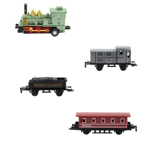 Tarmeek Toy Car for 3+ Years Old Kids,Simulation Steam Small Train Regenerative Car Alloy Car Train Model Toy Ornament,Birthday Thanksgiving Christmas Gifts for 2 3 4 5 6 + Year Old Boys Kids