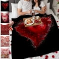 thumbnail image 1 of Tarmeek Valentine's Day Flannel Throw Blanket 28x40 Inch, Super Soft and Cozy Gift for Him/Her, Creates Romantic Ambiance on Bed and Sofa, Valentines Day Decorations, 1 of 7