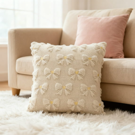 Tarmeek Valentine's Day Gift Heart Pillow Covers 18x18, Super Soft Plush Heart Pillowcase, Valentines Day Decorations and Romantic Bedroom Accent Home Decor