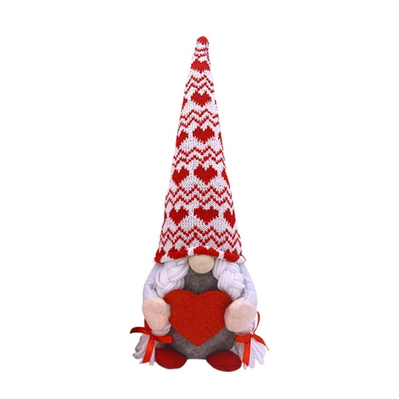 Tarmeek Valentines Day Decor 1pcs Valentine Gnomes Plush Valentines Day Decoration Valentines Home Table Decor Scandinavian Tomte Elf Gnomes Ornaments Sweet Valentines Day Gifts for Him Her