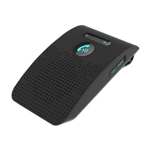 Tarmeek Visor Clip Bluetooth Car Kit Hands Free Speakerphone with Noise Cancellation, Voice Prompts, Easy Pair, Long Battery Life for In-Car Calls and Music Streaming