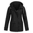 thumbnail image 1 of Tarmeek Waterproof Rain Jacket for Women Warm Winter Outdoor Solid Color Insulated Snow Jackets Coats Hooded Zipper Pockets Ski Jackets Warm Thick Mountaineering Suit, 1 of 4