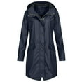thumbnail image 1 of Tarmeek Waterproof Rain Jacket for Women Warm Winter Outdoor Solid Color Insulated Snow Jackets Coats Hooded Zipper Pockets Ski Jackets Warm Thick Mountaineering Suit, 1 of 4