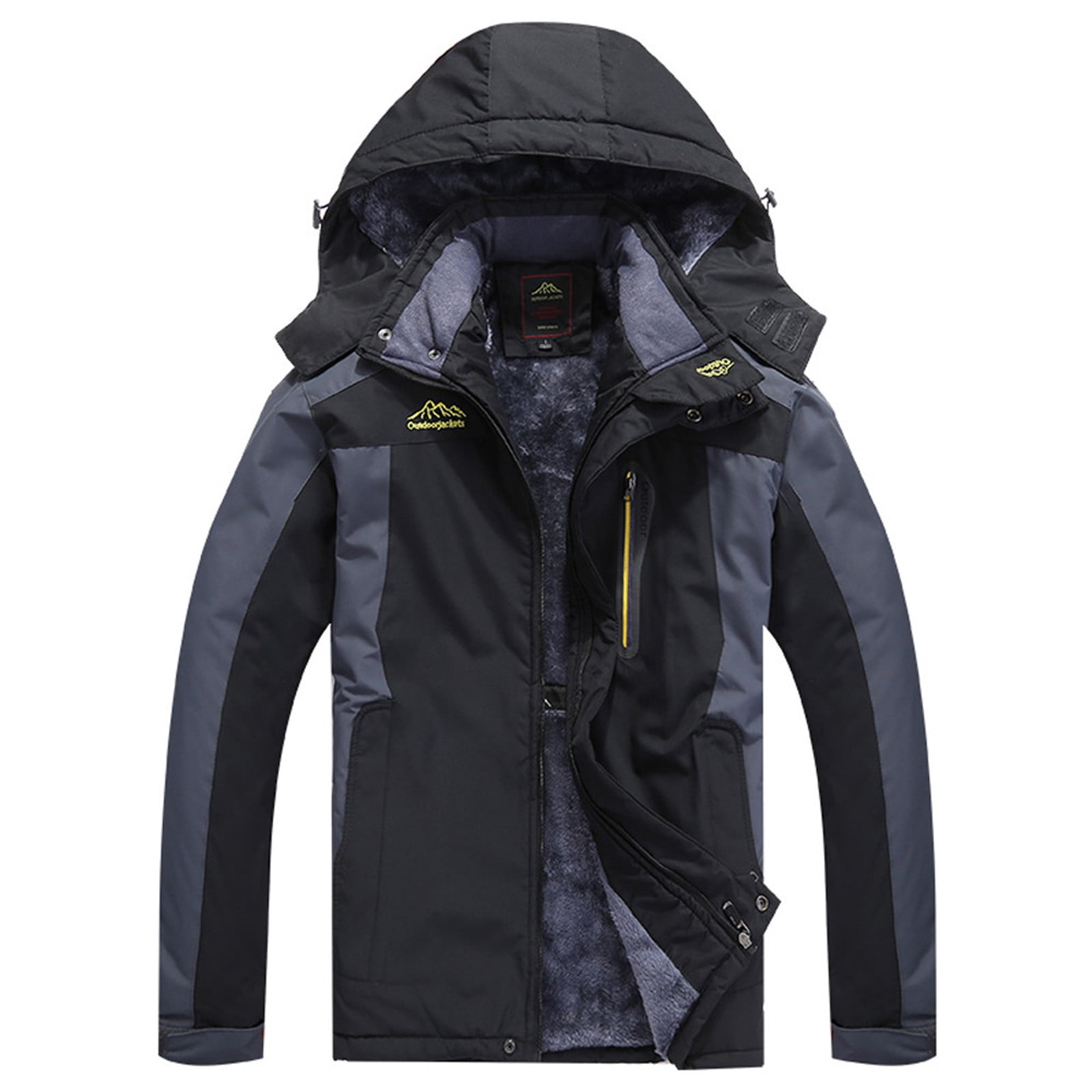 Tarmeek Waterproof Ski Jacket for Men Warm Winter Outdoor Solid Color ...