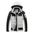thumbnail image 1 of Tarmeek Waterproof Ski Jacket for Women Men Warm Winter Outdoor Stitching Color Insulated Snow Jackets Coats Hooded Zipper Pockets RainCoat Thick Mountaineering Suit Ski Suit, 1 of 4