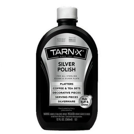 Tarn-X Household Tarnish Cleaner and Remover for Silver, Platinum, and Copper, 12 fl oz