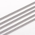 thumbnail image 1 of Tarnish Resistant 304 Stainless Steel Curb Chains Twisted Chains Unwelded Stainless Steel color 3x2x0.6mm, 1 of 3