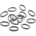 thumbnail image 1 of Tarnish Resistant 304 Stainless Steel Jump Rings Open Jump Rings Oval Stainless Steel Color 20 Gauge 8x5x0.8mm Inner Diameter: 3.5x6.5mm, 1 of 2