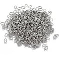 thumbnail image 1 of Tarnish Resistant 304 Stainless Steel Jump Rings Open Jump Rings Oval Stainless Steel color 21 Gauge 6x4x0.7mm Inner Diameter: 2.5x4.5mm, 1 of 2