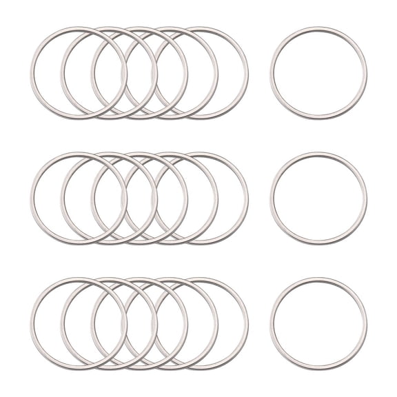Resistant 304 Stainless Steel Linking Ring Stainless Steel Color 25x1mm Inner Diameter: 22.5mm