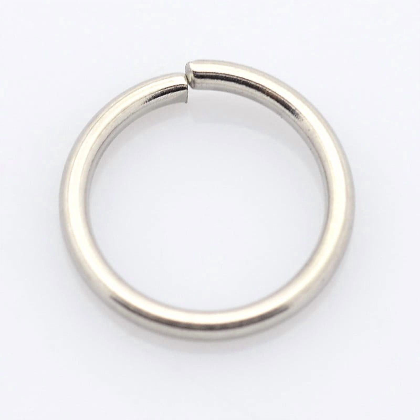 Tarnish Resistant 304 Stainless Steel Open Jump Rings Stainless Steel color 20 Gauge 7x0.8mm Inner Diameter: 5.4mm