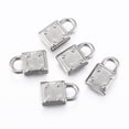 thumbnail image 1 of Resistant 304 Stainless Steel Pendants Padlock Stainless Steel Color 12x7.5x3mm Hole: 3.5x3mm, 1 of 3