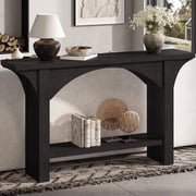 Tarnorci 55" Console Tables for Entryway Hallway, Living Room，	black