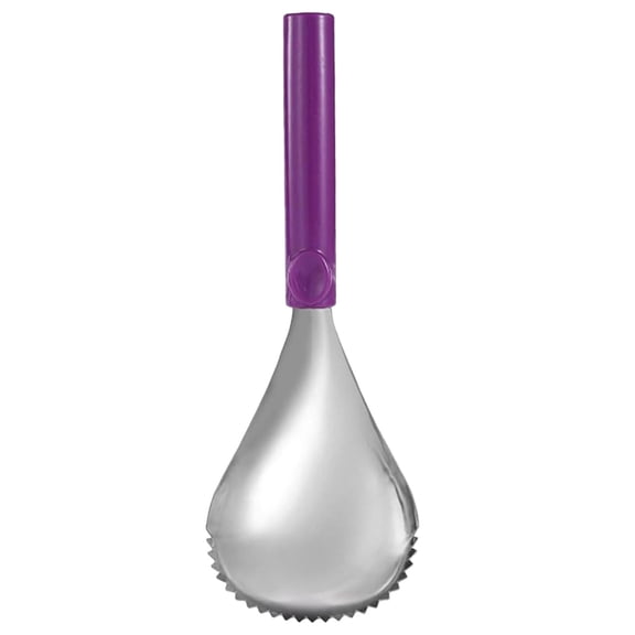 Taro Ice Shaver Snow Cone Scoop Purple Stainless Steel Kitchen Gadget For Shaved Ice Ice Cream Summer Treats