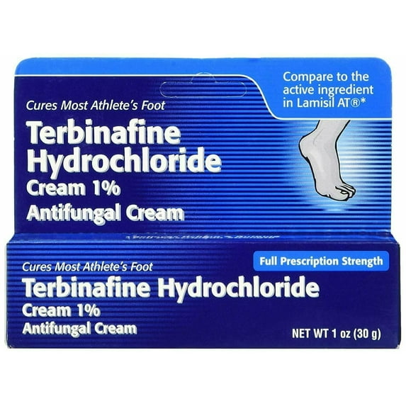 Taro Terbinafine Hydrochloride Foot Antifungal Cream 1%, 1.0oz, 5-Pack