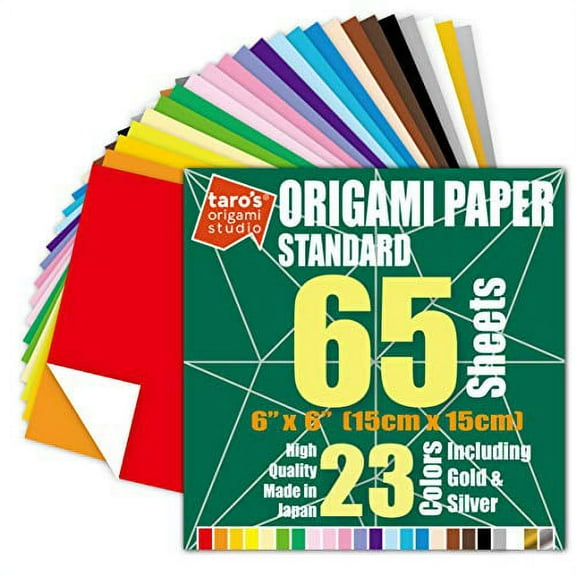 6 inch, 65 sheets, Single Side 23 Colors Including Gold and Silver