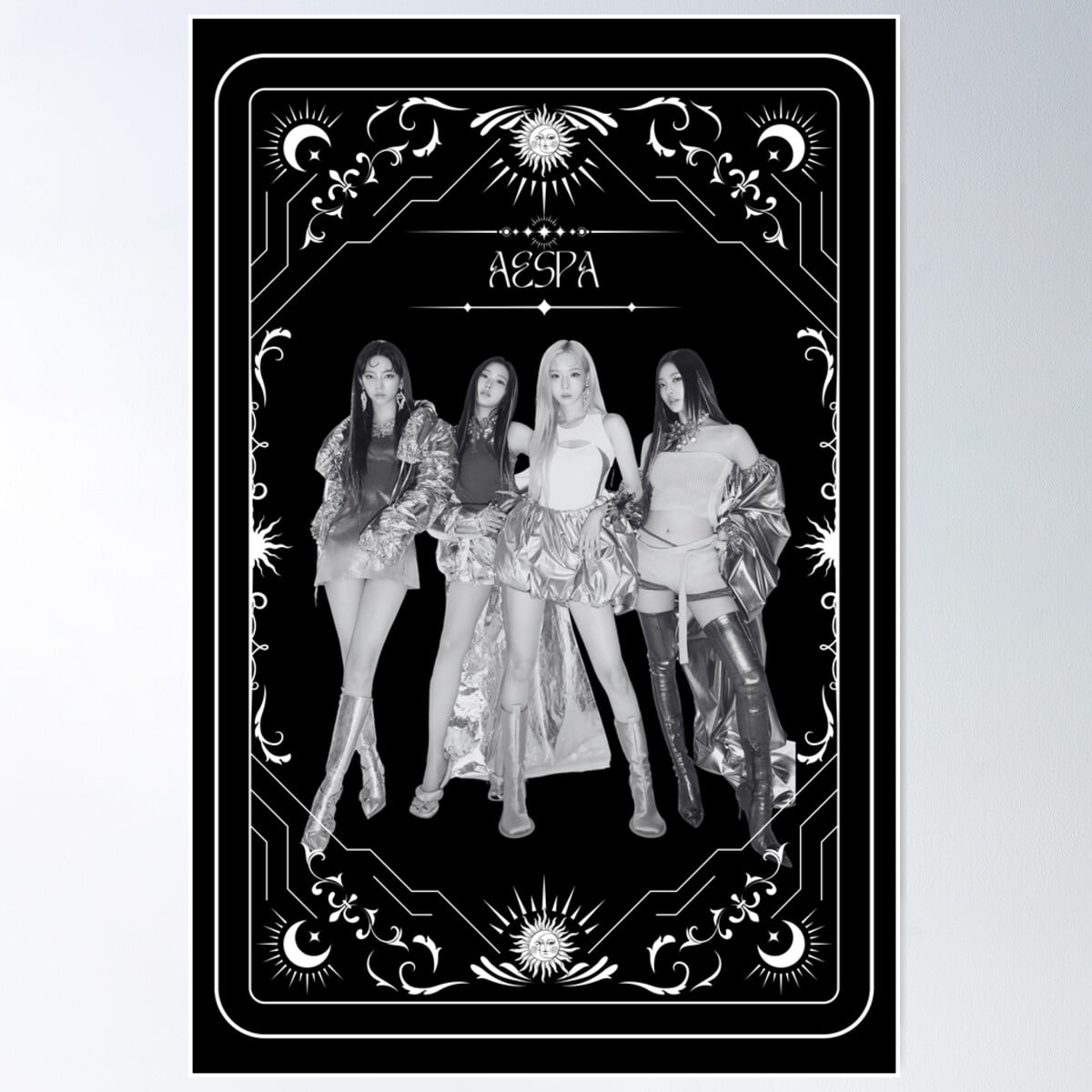 Tarot Aespa Supernova Poster Wall Art, Modern Wall Decor For Living ...