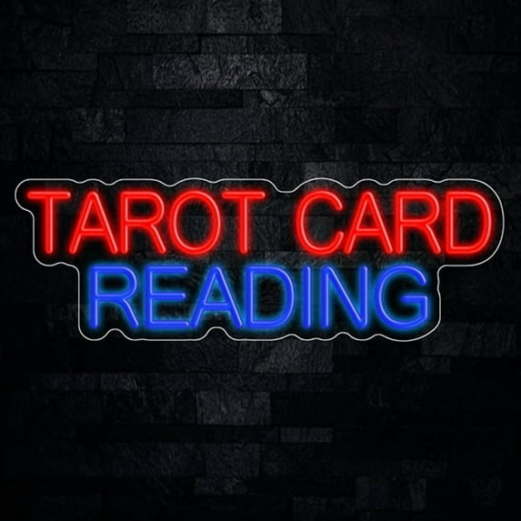 Tarot Card Reading Neon LED Sign 27"L x 9"H #32779