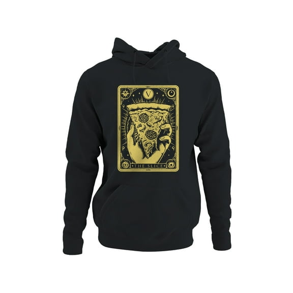 Tarot Card Style Pizza Slice Men's Hoodie