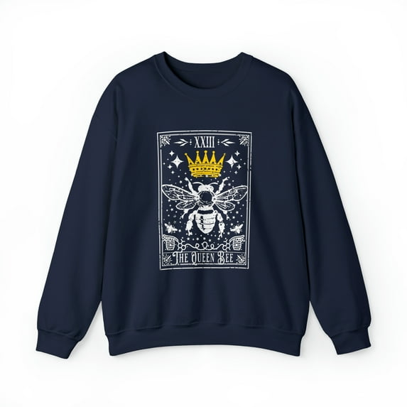 Tarot Card The Queen Sweatshirt, Queen Bee Tarot Shirt, Tarot Reader Gift