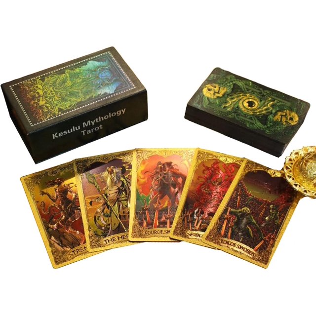 Tarot Cards Deck, Waterproof Cthulhu Myth Tarot Card (includes two
