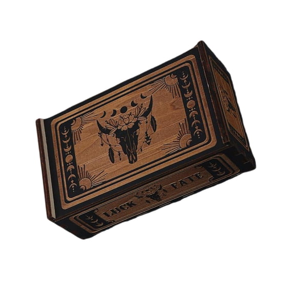 Tarot Cards Storage Box Astrologys Trinkets Box for Fortune Telling, Witch