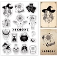 thumbnail image 1 of Tarot Clear Stamp Moon Silicone Stamp Cards Word Rubber Stamps Transparent Stamps, 1 of 9