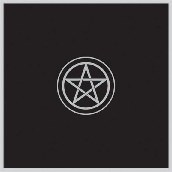Tarot Cloth Pentacle Black Tp02
