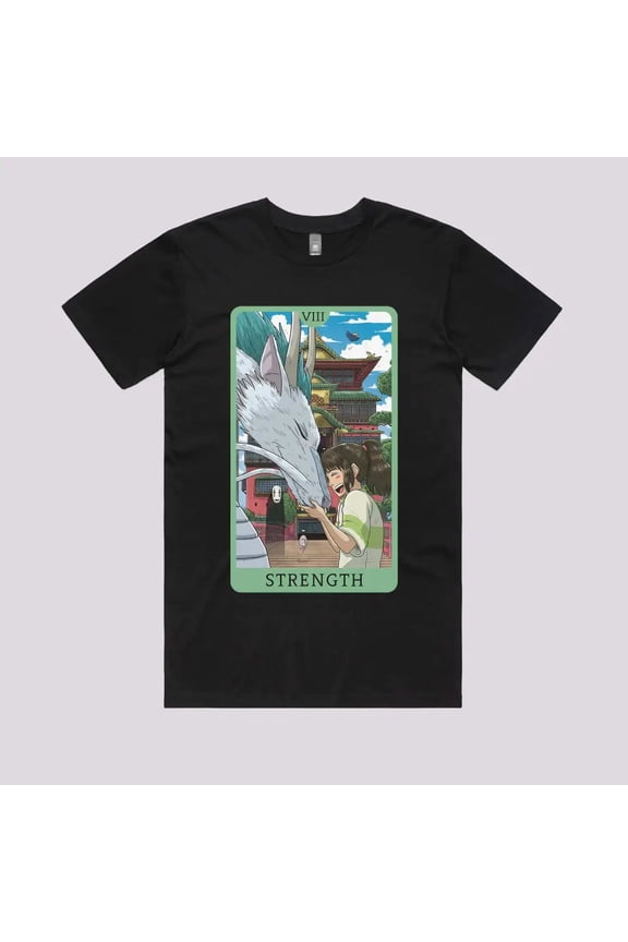 Tarot Ghibli Strength Unisex T-Shirt Tee Sweatshirt Hoodie Tank Top