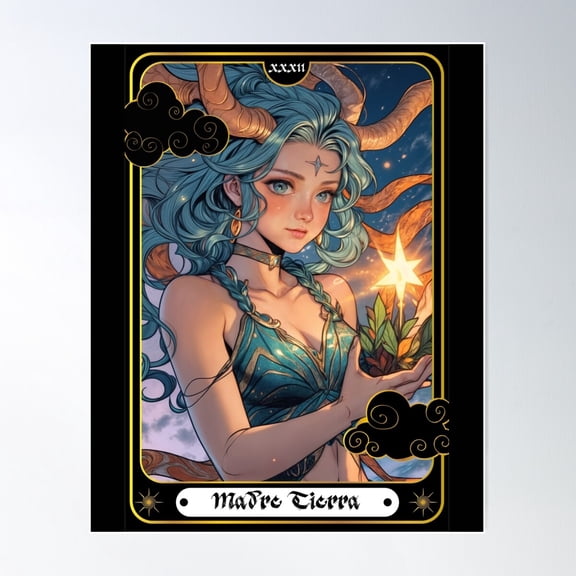 Tarot - Mother Earth Poster Wall Art, Modern Wall Decor For Living Room Bedroom, 8x12 UNFRAMED