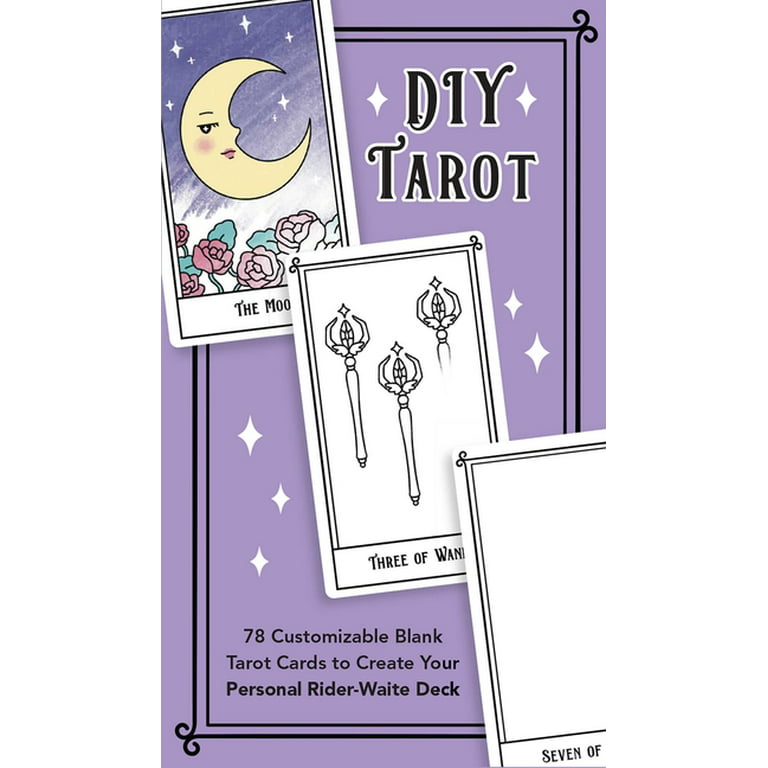 Blank Tarot Cards with Tarotee Plaid Back - Draw Your Own Tarot, Oracle  Cards