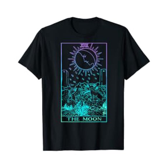 Tarot The Moon Rider Waite Witchy T-Shirt