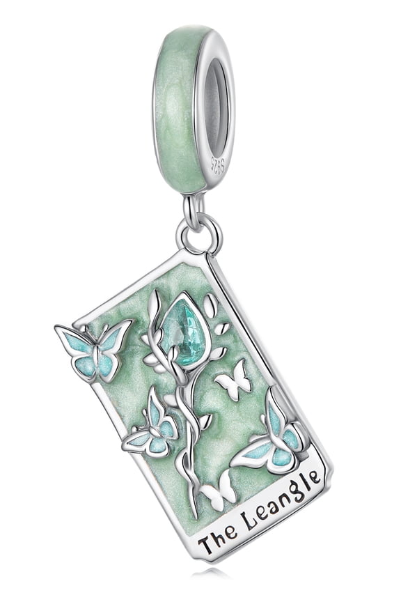 Tarot - The Suit of Wands Pendant Charm 925 Sterling Silver Charm, Gift Box Packaging