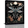 thumbnail image 1 of Tarot dragonfly Decor Tarot dragonfly Wall Art Decor Floral butterfly Girls Wall Art Canvas Prints Painting Butterfly Decorations Framed Artwork for Bathroom Living Room Bedroom12''''x16'''', 1 of 6