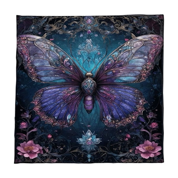 Tarots Tablecloth Altars Cloth Butterfly Flower Astrology Tablecloth Decoration