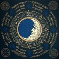 thumbnail image 1 of Tarots Tablecloth Rune Divinations Table Cover Astrology Oracles Board Game Mat Square Shape Pendulum Altar Table Cloth, 1 of 16