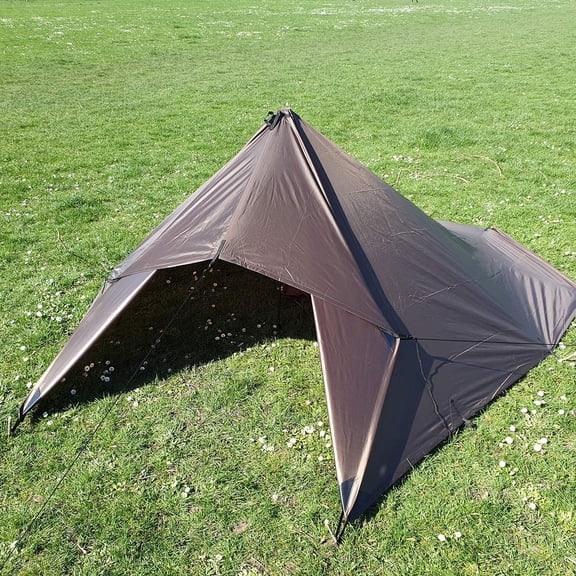 Tarp 3x3 Coyote Brown - 10ft x 10ft Waterproof Rainfly Shelter for Camping