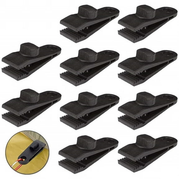 Tarp Clips,Heavy Duty Lock Grip,Clamps Withstand 60mph Strong Wind Fit for Awnings,Outdoor Camping,Caravan Canopies,Car Covers,Swimming Pool Covers (10 pcs)