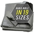 thumbnail image 1 of Tarp Cover 30X50 Silver/Black Heavy Duty 8 Mil Thick Material, Waterproof, Great for Tarpaulin Canopy Tent, Boat, RV or Pool Cover!!!, 1 of 7