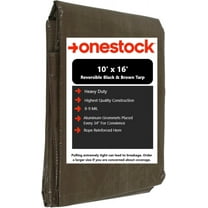 Tarp Cover Brown 10' x 16' Outdoor Waterproof Tarpaulin with Grommets