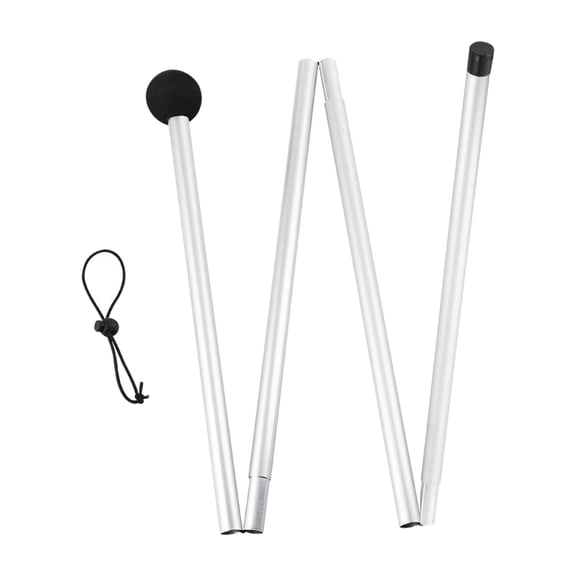 Tarp Pole Telescoping Foldable Sections Shelters Outdoor 1.6M/2M Tent Poles 1.6M flat tip