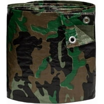Tarp Supply, Inc. - 12'x16' [Cut Size] Ultra-Durable Waterproof Camouflage Poly Tarp