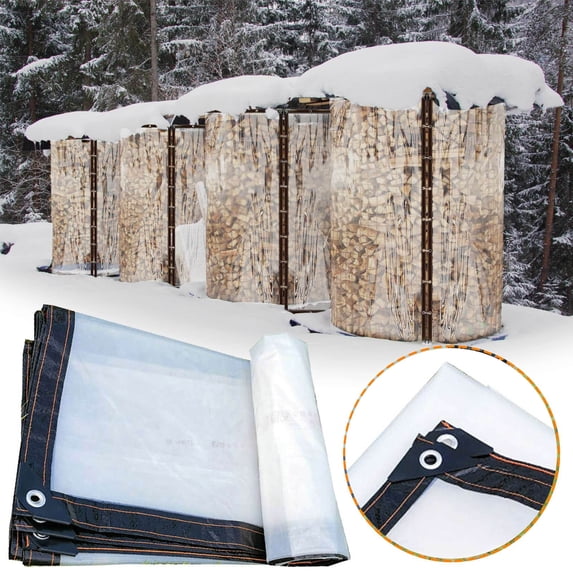 Tarp Waterproof,Plastic for Windows for Winter,Winter Panels for Screened Porch,Insulated Tarp,Clear Tarps Heavy Duty Waterproof(Transparent Thickened 59"*59")Clearance from QiwagFerng