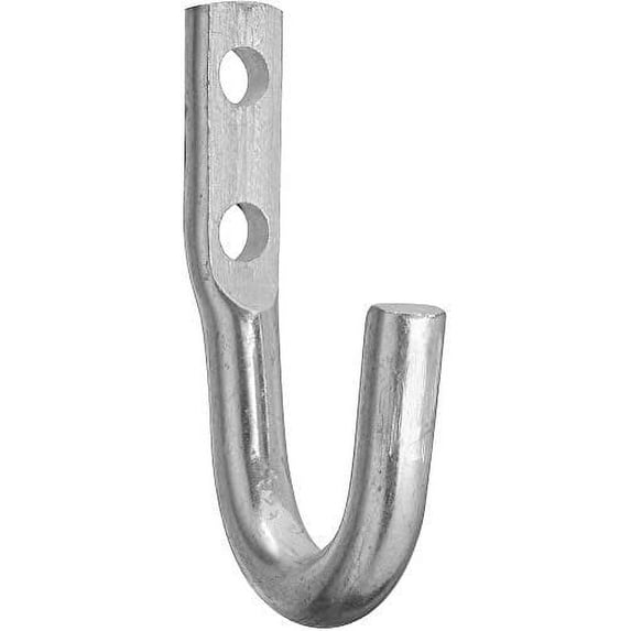 National Tarp or Rope Hook Zinc-Plated - Screw-In, 2 In — Construction & DIY Use, Standard Hardware Spec